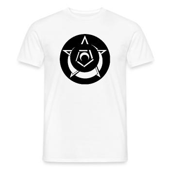 Agroglyphe Pentagramme Mystique - T-shirt homme - blanc - Devant - AI Model Male 178 dark (178cm)