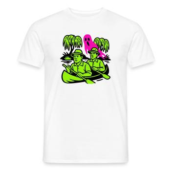 Spuk im Urwald - Männer T-Shirt - Weiß - Vorne - AI Model Male 178 dark (178cm)