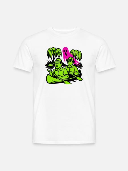 Spuk im Urwald - Männer T-Shirt - Weiß