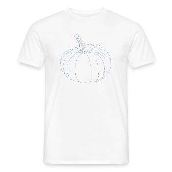 Kürbis - Männer T-Shirt - Weiß - Vorne - AI Model Male 178 dark (178cm)