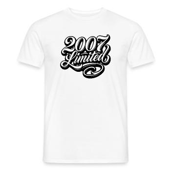 2007 Limited Edition 18th Birthday - Men's T-Shirt - white - Front - AI Model Male 178 dark (178cm)