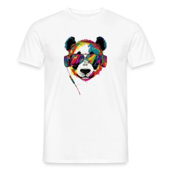 Panda Ours Pandas Géants Panda Géant Mignon Panda Ours Panda - T-shirt homme - blanc - Devant - AI Model Male 178 dark (178cm)