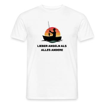 Mieux que toute autre chose : la pêche Design pour les pêcheurs - T-shirt homme - blanc - Devant - AI Model Male 178 dark (178cm)