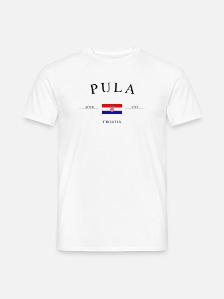 Pula Kroatien – Urlaub Souvenir & Geschenk - Männer T-Shirt - Weiß
