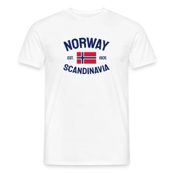 Norway - Norge - Norwegen - Scandinavia - 1905 - Männer T-Shirt - Weiß - Vorne - AI Model Male 178 dark (178cm)