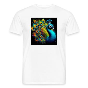 paon - T-shirt homme - blanc - Devant - AI Model Male 178 dark (178cm)