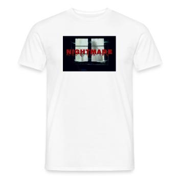 Cauchemar_Fantôme_Halloween - T-shirt homme - blanc - Devant - AI Model Male 178 dark (178cm)