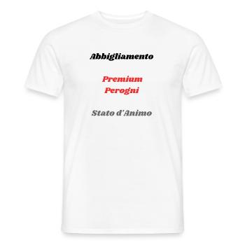 T-Shirts für jede Stimmung - Männer T-Shirt - Weiß - Vorne - AI Model Male 178 dark (178cm)