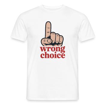 Mutiges Handgesten-Motivationsdesign - Männer T-Shirt - Weiß - Vorne - AI Model Male 178 dark (178cm)