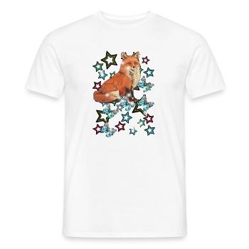Papillons ludiques des années 60 - T-shirt homme - blanc - Devant - AI Model Male 178 dark (178cm)