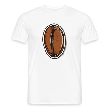 Kaffee - Männer T-Shirt - Weiß - Vorne - AI Model Male 178 dark (178cm)