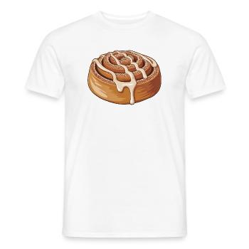 Sweet Cinnamon Roll - Men's T-Shirt - white - Front - AI Model Male 178 dark (178cm)