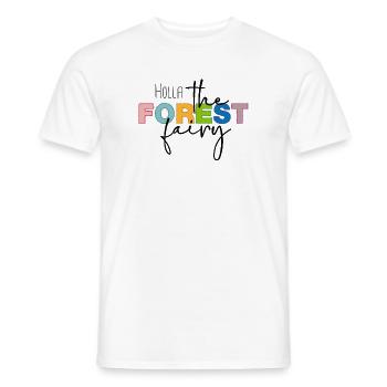Holla, la fée de la forêt - T-shirt homme - blanc - Devant - AI Model Male 178 dark (178cm)