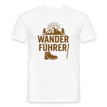 Wanderführer Mountain Adventure Design - Männer T-Shirt - Weiß - Vorne - AI Model Male 178 dark (178cm)
