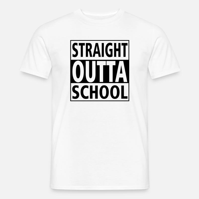 Class Shirts Direkt aus der Schule - Männer T-Shirt - Weiß