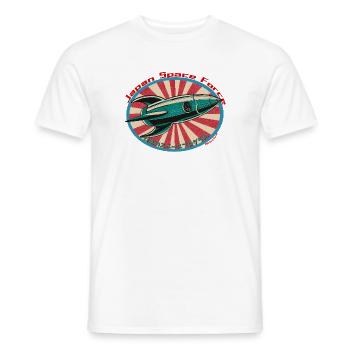 Retro Space Rocket - Japan Space Force - Männer T-Shirt - Weiß - Vorne - AI Model Male 178 dark (178cm)