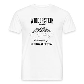 Widderstein Kleinwalsertal Allgäu Alps - Men's T-Shirt - white - Front - AI Model Male 178 dark (178cm)
