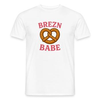 Chemise Bretzel Babe - T-shirt homme - blanc - Devant - AI Model Male 178 dark (178cm)