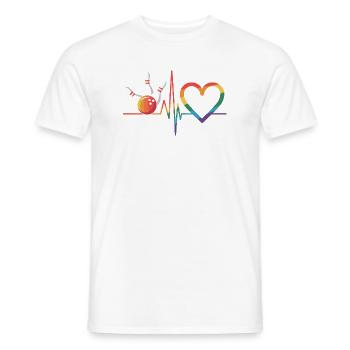 Bowling - T-shirt homme - blanc - Devant - AI Model Male 178 dark (178cm)