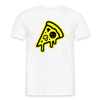 Pizza Symbol - Männer T-Shirt - Weiß - Vorne - AI Model Male 178 dark (178cm)
