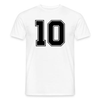 10 - T-shirt homme - blanc - Devant - AI Model Male 178 dark (178cm)