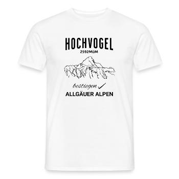 Hochvogel Alpes d'Allgäu - T-shirt homme - blanc - Devant - AI Model Male 178 dark (178cm)