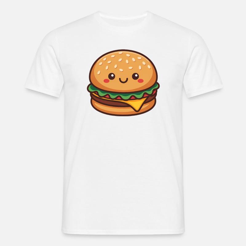 Kawaii Hamburger - Men's T-Shirt - white
