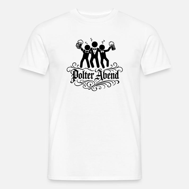 Polterabend Bräutigam Party - Männer T-Shirt - Weiß
