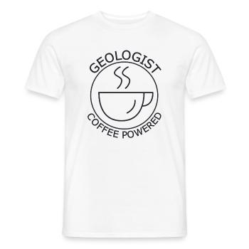 Géologue Café Géologie - T-shirt homme - blanc - Devant - AI Model Male 178 dark (178cm)