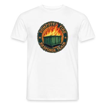 Dumpster Fire - Response Team - Men's T-Shirt - white - Front - AI Model Male 178 dark (178cm)