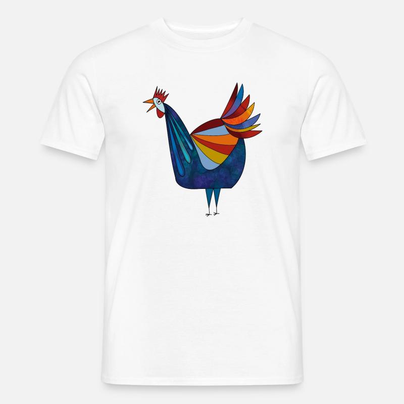 Høne - Mænd T-shirt - hvid