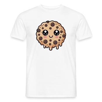 Kawaii Schokoladenkeks - Männer T-Shirt - Weiß - Vorne - AI Model Male 178 dark (178cm)
