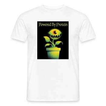 Plante futuriste aux yeux de monstre - T-shirt homme - blanc - Devant - AI Model Male 178 dark (178cm)