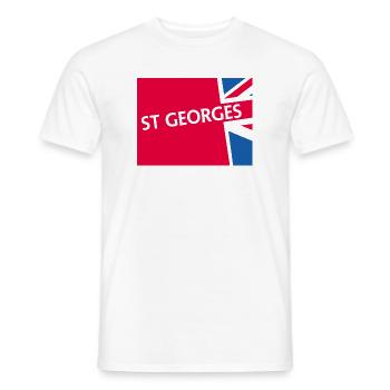 Colorful Union Jack Design - Men's T-Shirt - white - Front - AI Model Male 178 dark (178cm)