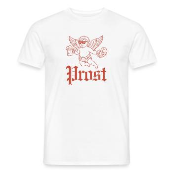 Santé – Ange bavarois - T-shirt homme - blanc - Devant - AI Model Male 178 dark (178cm)