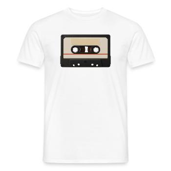 Retro Cassette – Mixtape Classic - Men's T-Shirt - white - Front - AI Model Male 178 dark (178cm)