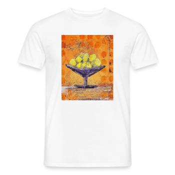 Peel with lemons - Men's T-Shirt - white - Front - AI Model Male 178 dark (178cm)
