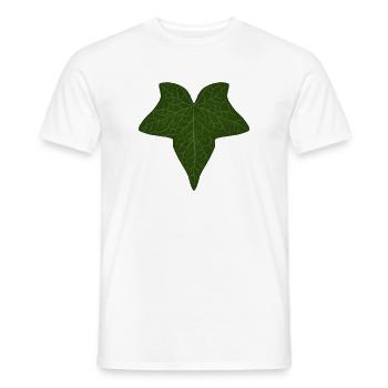 Élégant motif de feuille de lierre vert - T-shirt homme - blanc - Devant - AI Model Male 178 dark (178cm)