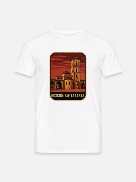 Kirche des Heiligen Lazarus bei Sonnenuntergang - Männer T-Shirt - Weiß