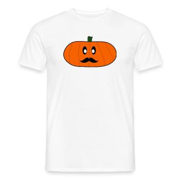 HALLOWEEN. PUMPKIN. HALLOWEEN PUMPKIN - Men's T-Shirt - white - Front - AI Model Male 178 dark (178cm)
