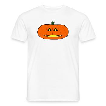 HALLOWEEN. PUMPKIN. HALLOWEEN PUMPKIN - Men's T-Shirt - white - Front - AI Model Male 178 dark (178cm)
