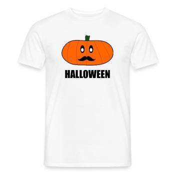 HALLOWEEN. PUMPKIN. HALLOWEEN PUMPKIN - Men's T-Shirt - white - Front - AI Model Male 178 dark (178cm)