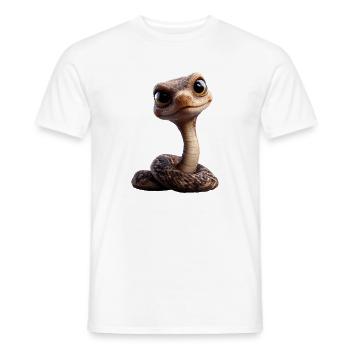 snake, python, cobra, rattlesnake, snakes - Men's T-Shirt - white - Front - AI Model Male 178 dark (178cm)