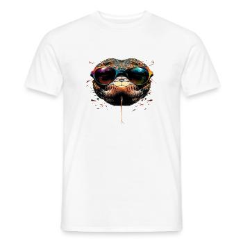 snake, python, cobra, rattlesnake, snakes - Men's T-Shirt - white - Front - AI Model Male 178 dark (178cm)