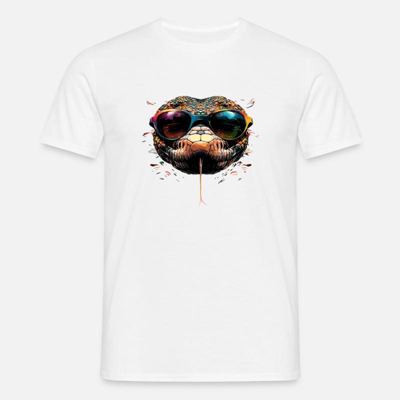 snake, python, cobra, rattlesnake, snakes - Men's T-Shirt - white