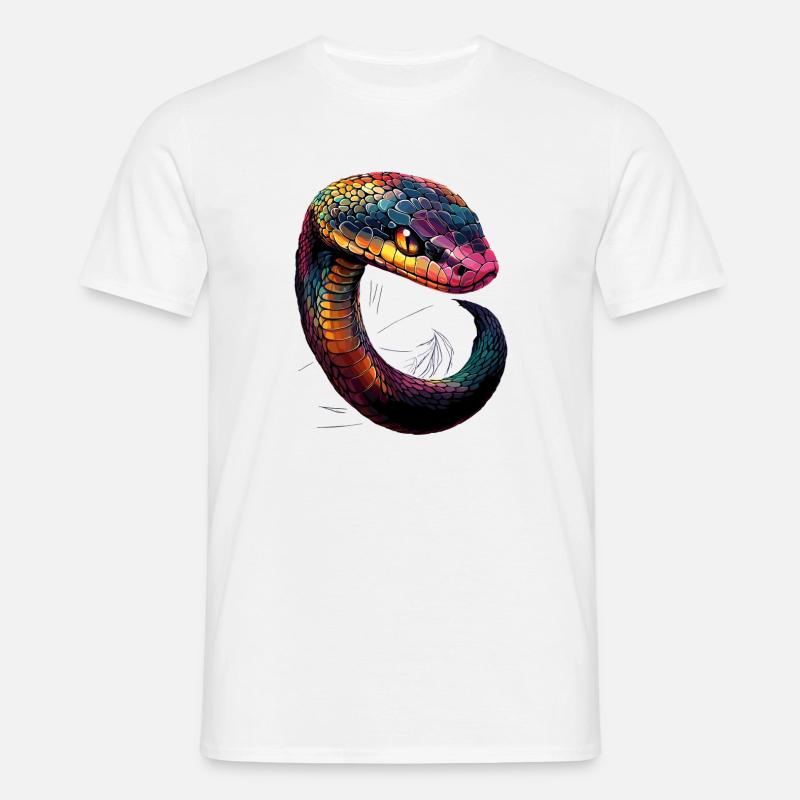 snake, python, cobra, rattlesnake, snakes - Men's T-Shirt - white