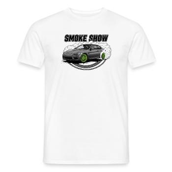 Smoke Show - Men's T-Shirt - white - Front - AI Model Male 178 dark (178cm)