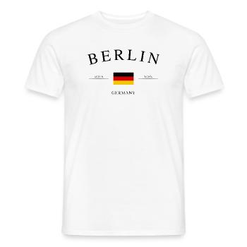 Berlin Deutschland – Urlaub Souvenir & Geschenk - Männer T-Shirt - Weiß - Vorne - AI Model Male 178 dark (178cm)