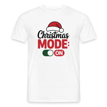 Christmas-Lovely Volcano Design - Men's T-Shirt - white - Front - AI Model Male 178 dark (178cm)