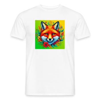 Renard - T-shirt homme - blanc - Devant - AI Model Male 178 dark (178cm)